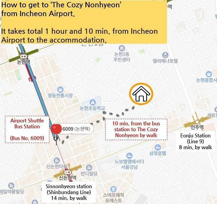 The Cozy Nonhyeon, Gangnam Eonju Station 5 Min, 2 Bedrooms, Premium Beds, Value For Money, Biz Trip Seoul
